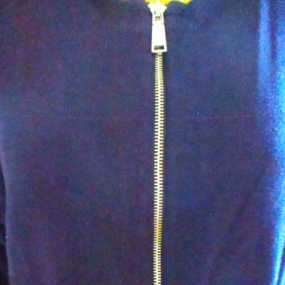 Lauren Ralph Lauren Women's Full Zip Cardigan, Long Sleeve,  Navy Blue, Size 2X - Picture 3 of 15